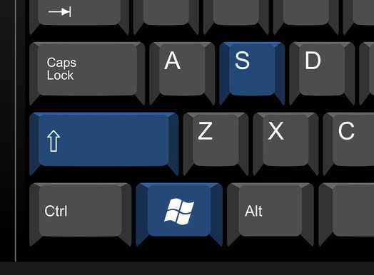 Click on Windows Shift And S