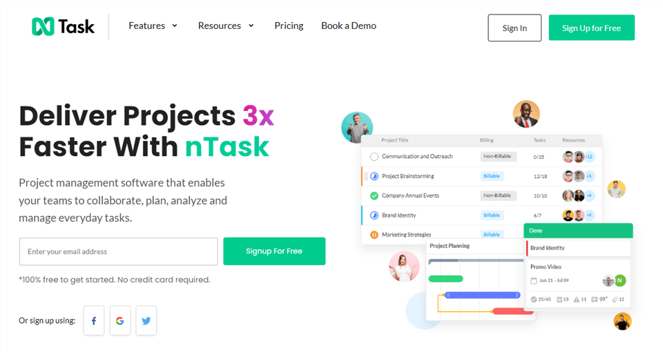 ClickUp Alternative - nTask