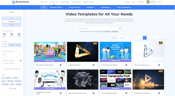 Clipchamp Alternative - Renderforest