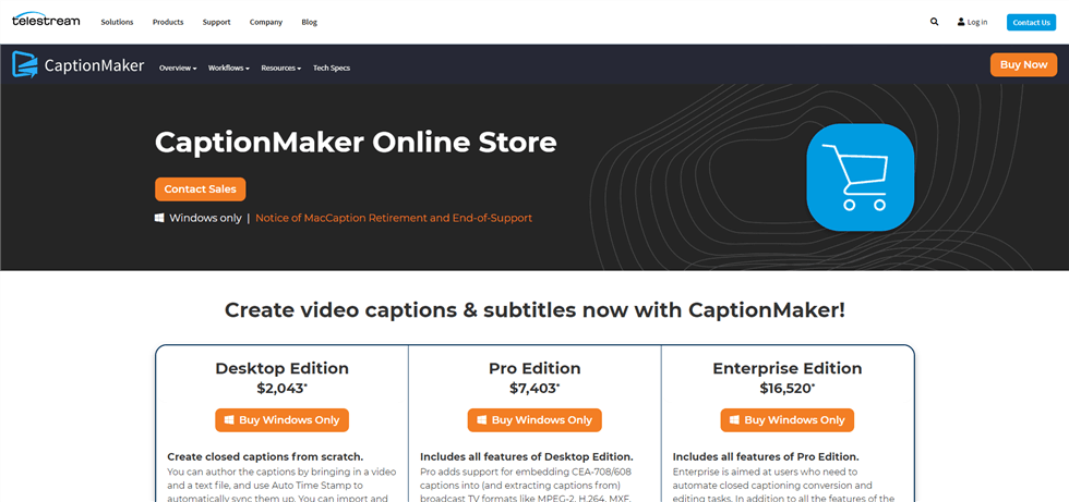 Closed Caption Software - CaptionMaker