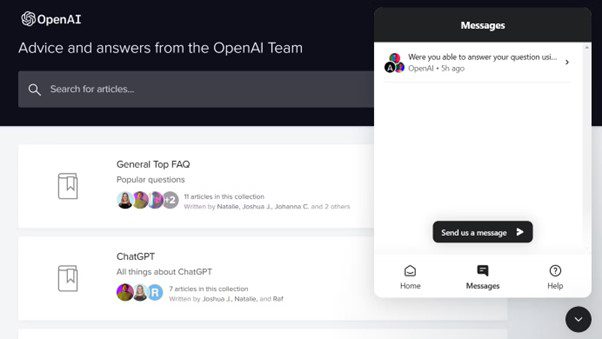 Contact OpenAI Customer Support