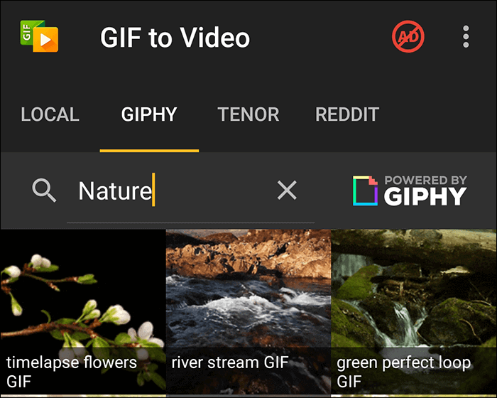 Convert GIFs to Instagram Video on Android