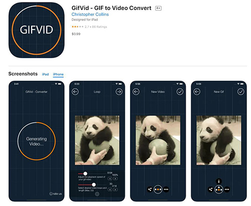 Convert GIF to Video for Instagram on iPhone