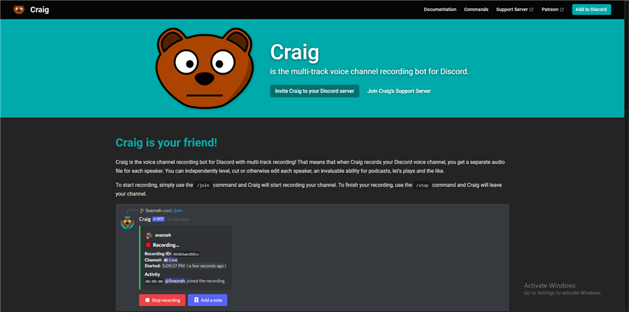 Craig Chat Bot Official Website