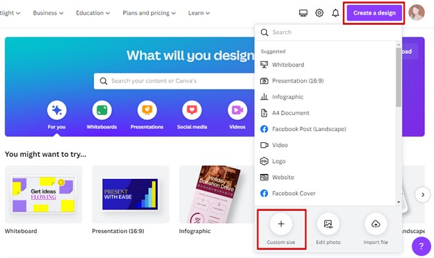 Create a Design Button