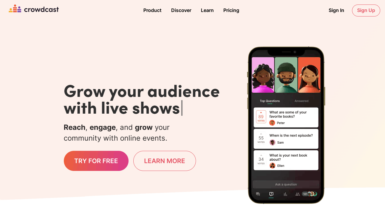 CrowdCast Interface