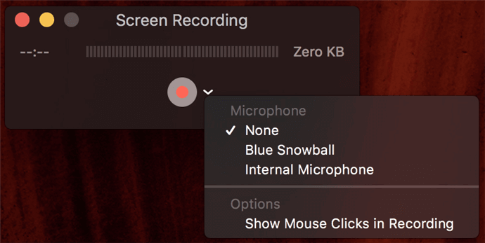 Bildschirmaufzeichnung auf Ihrem Mac-Computer