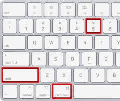 Öffne Screenshot-Leiste mit Tastenkürzel