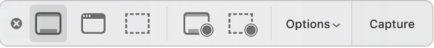 Zeichne ganzen oder Teil des Mac-Bildschirms auf.