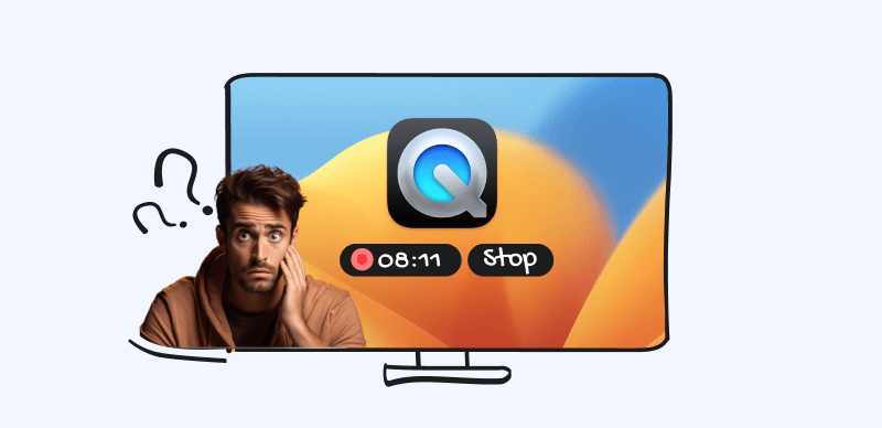 Bildschirmaufnahme auf dem Mac Quicktime Player stoppen