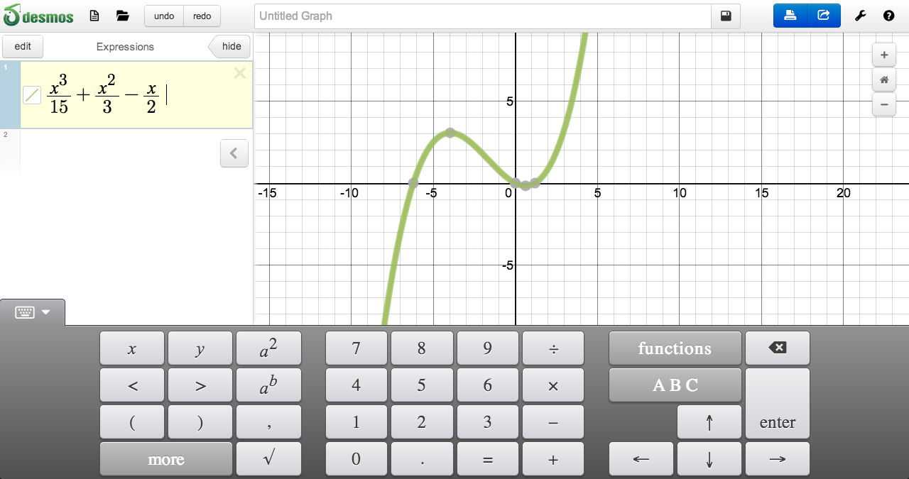 Desmos Interface