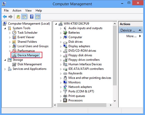 Check the Device Status via Device Manager