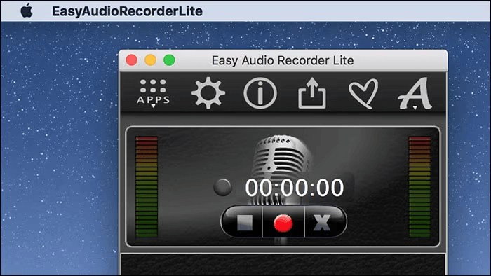 Easy Audio Recorder Lite Interface