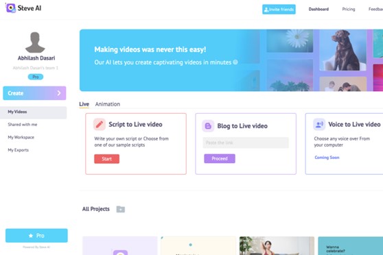 Onboarding Video Maker - Steve AI