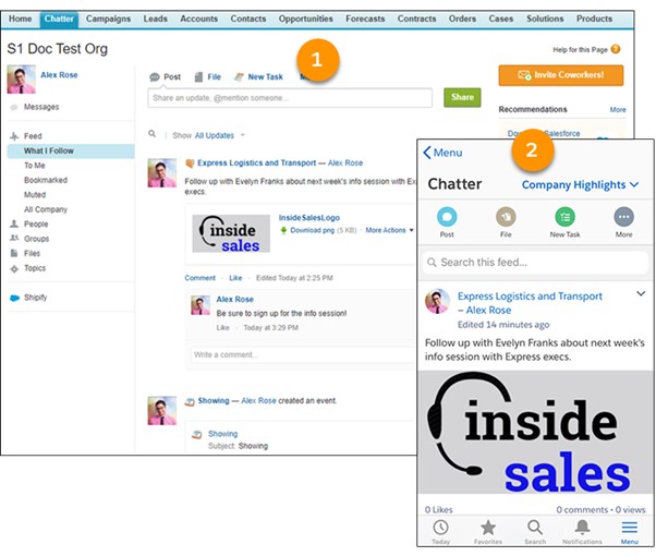 Enterprise Collaboration Tool - Chatter