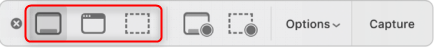 Grabación de pantalla en Mac mediante captura de pantalla