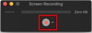 Comience a grabar la pantalla de su Mac
