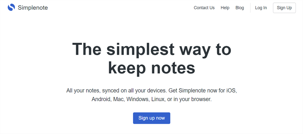 Evernote Alternative - SimpleNote