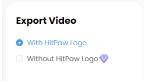 Export the Video without Watermark