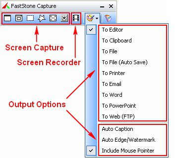 FastStone Capture Interface