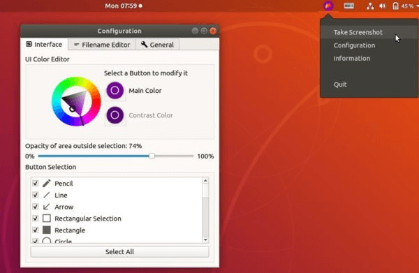 Ubuntu Screenshot Tool - Flameshot