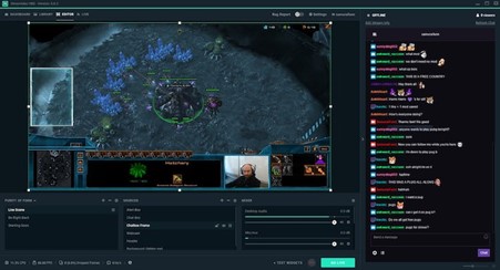 Interface Streamlabs OBS