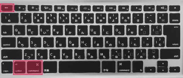 Appuyez sur Commande + Échap + Contrôle