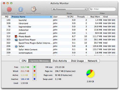 Sélectionnez le Lecteur Quicktime