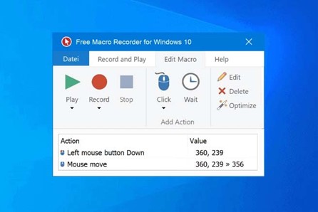 Appuyez sur le Bouton D'enregistrement de Macro