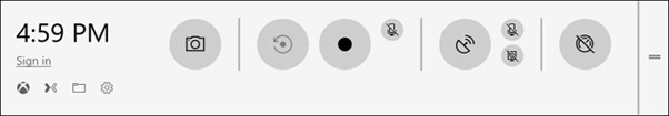 Appuyez Simultanément sur les Boutons Windows et G