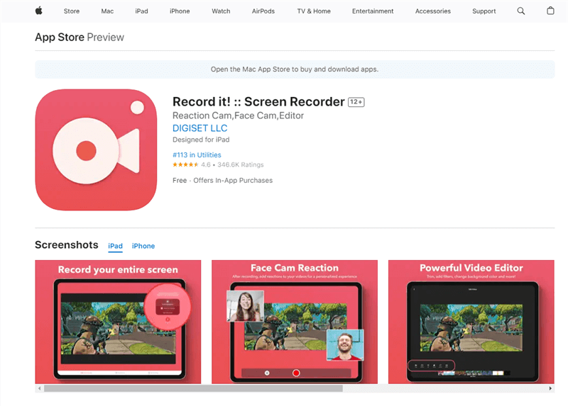 Installer Record It Screen Recorder