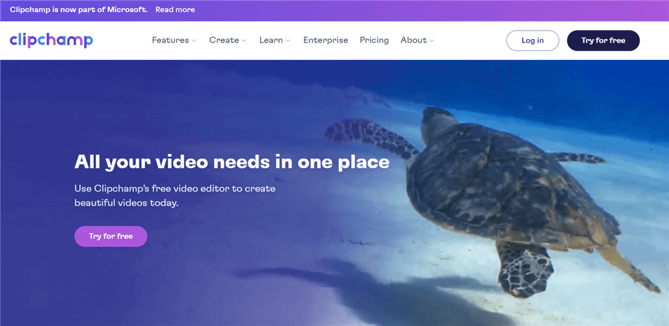 Interface Clipchamp