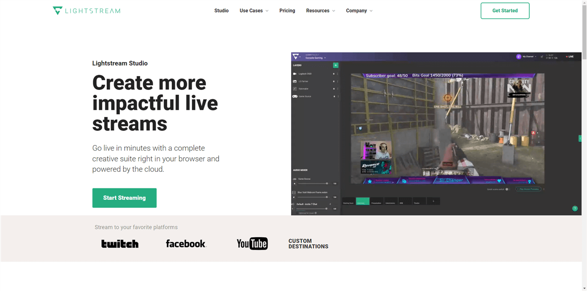 Interface LightStream Studio