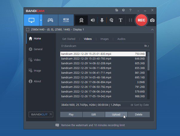 Meilleurs Enregistreurs D'écran pour les Jeux PC – Bandicam