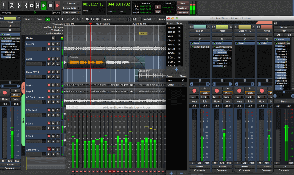 Interface Ardour