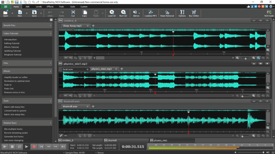 Interface WavePad