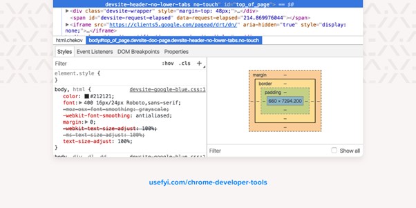 Full Stack Developer Software - Chrome Developer Tools