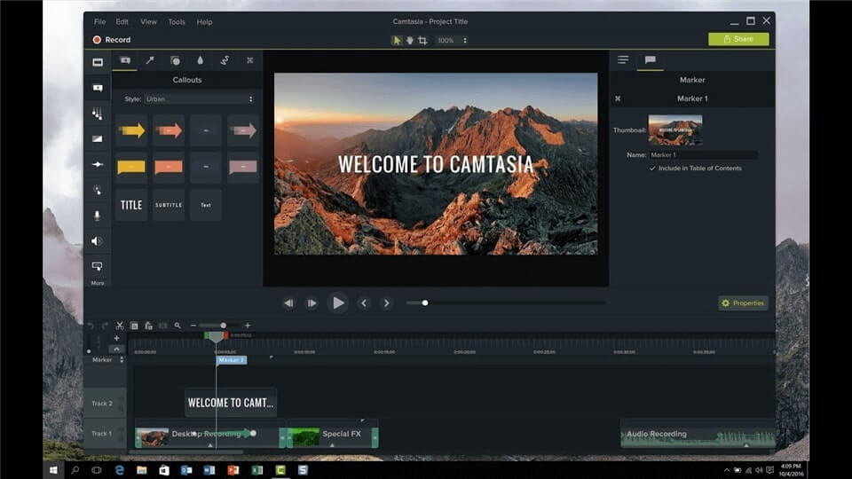 Screen Recorder for Tutorials - Camtasia