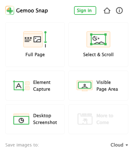 Gemoo Snap Chrome Extension