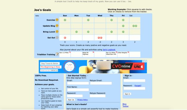 Best Goal Setting Software - Joe's Goals