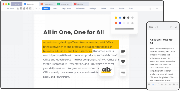 Google Docs Alternatives - WPS Office