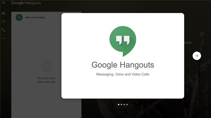 Google Hangout Interface