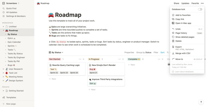 Notion Interface