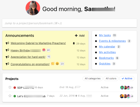 ProofHub Interface