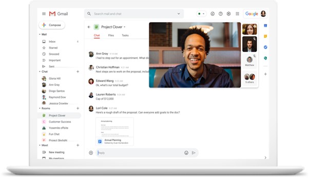 Google Workspace Interface