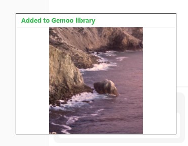 Added to Gemoo Snap Library
