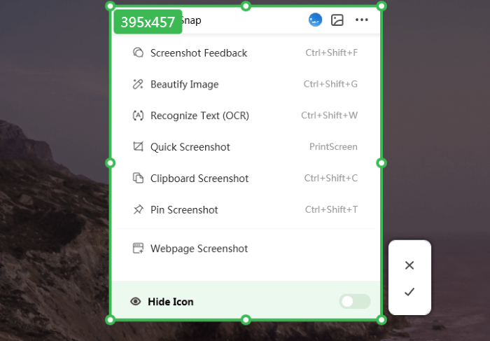 Select the Interface of the Screenshot