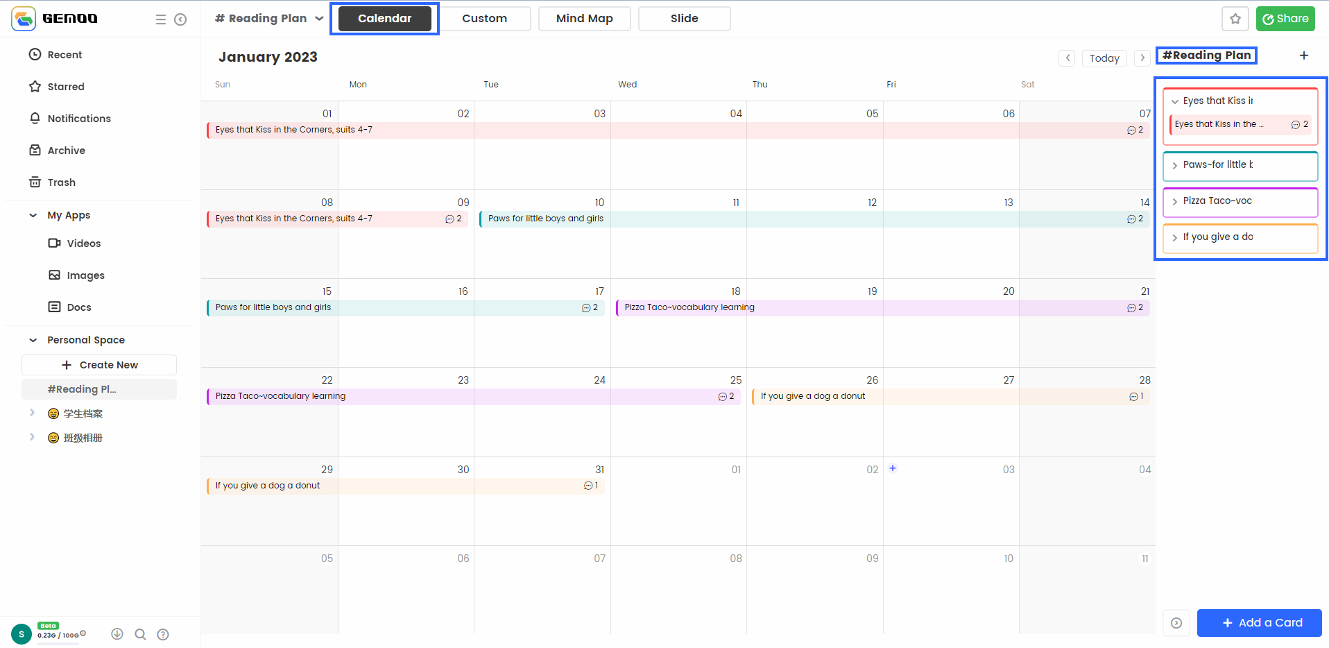 What is Calendar View