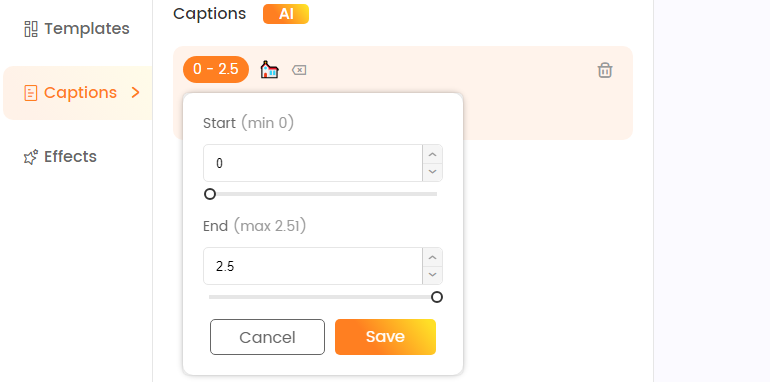 CapUp - Adjusting Single Subtitle Duration