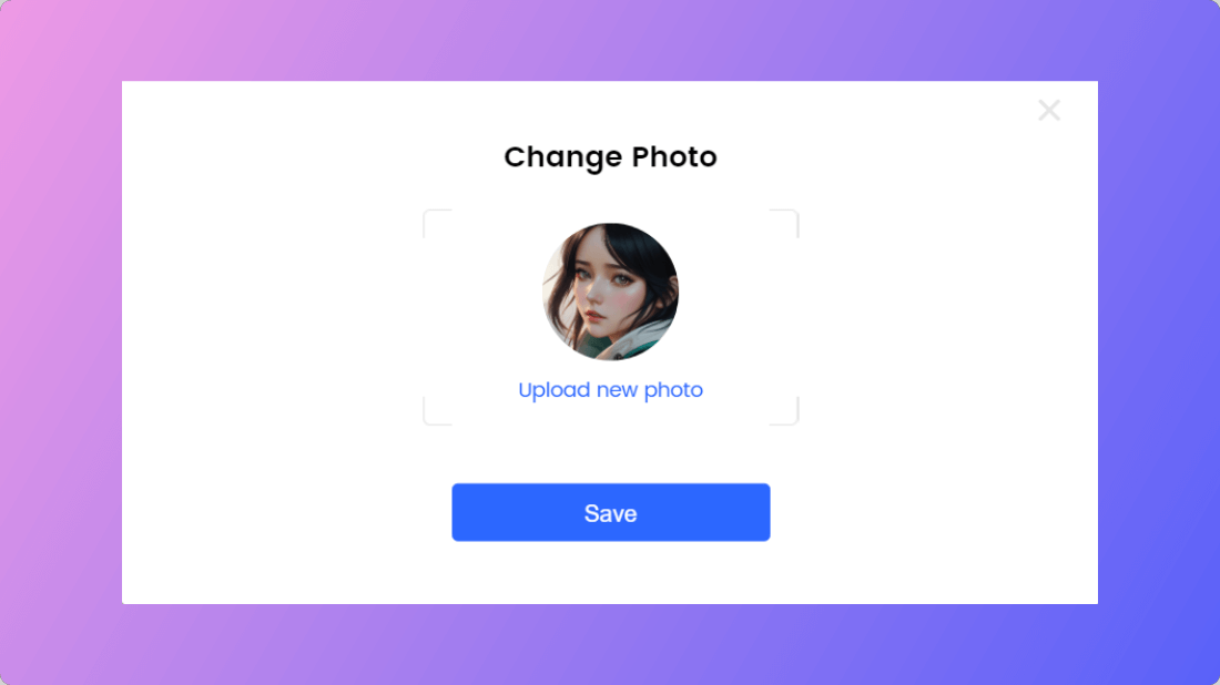 Select Change Photo